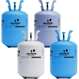 Blue Helium Balloon Tank Kit 4.98 Cu ft Includes 20 Balloons and