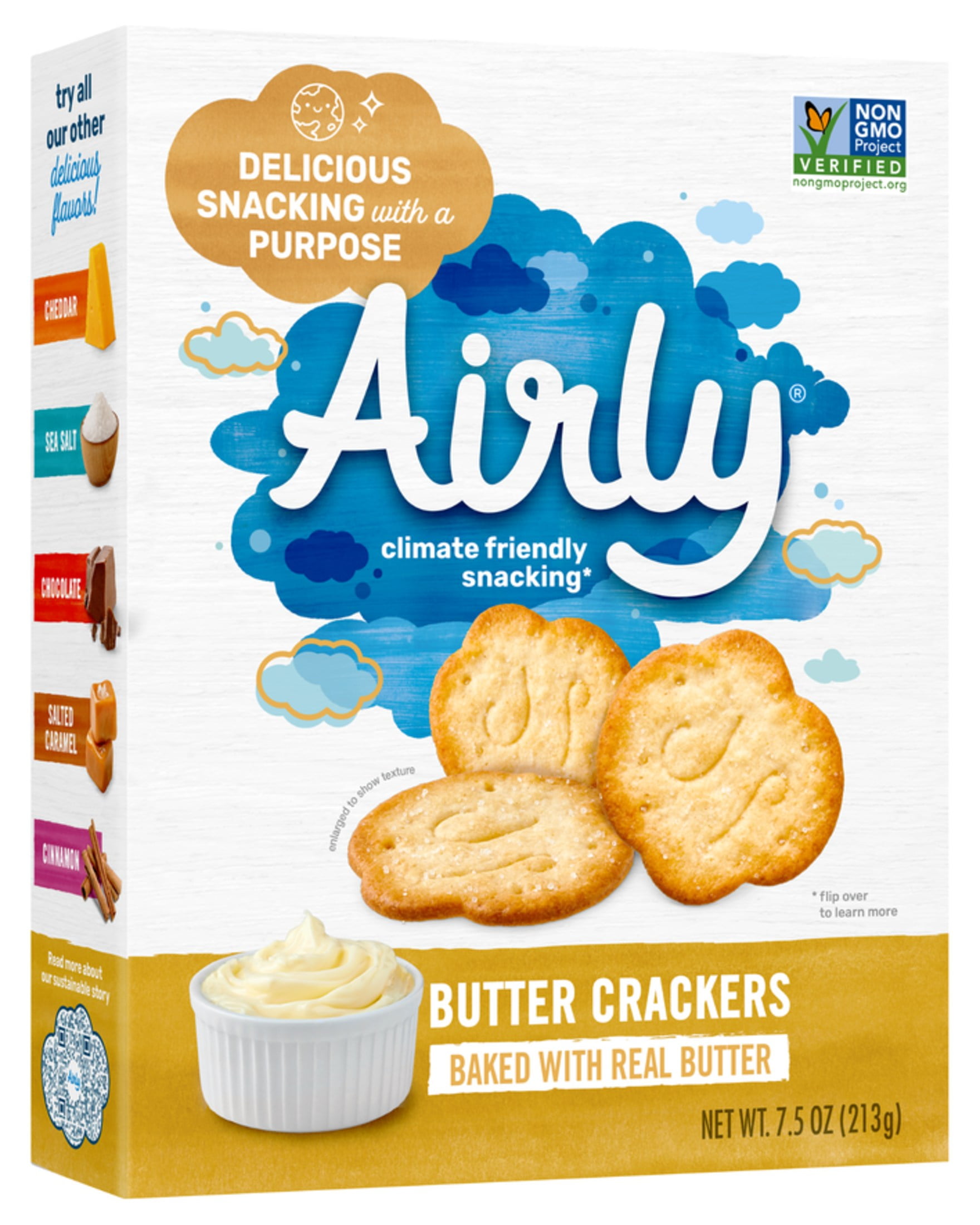 Airly Crackers, Butter, 7.5 oz or 213g