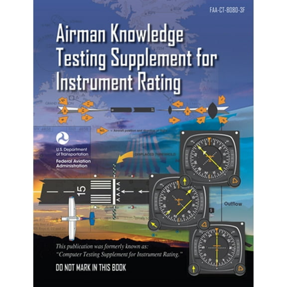 Pre-Owned Airman Knowledge Testing Supplement for Instrument Rating (Faa-Ct-8080-3f) (Paperback) 1644250454 9781644250457