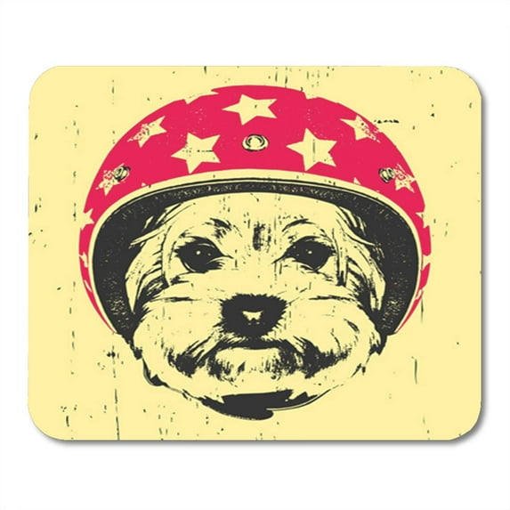Airman Portrait of Yorkshire Terrier with Helmet Aviation Aviator Beautiful Mousepad Mouse Pad Mouse Mat 9x10 inch