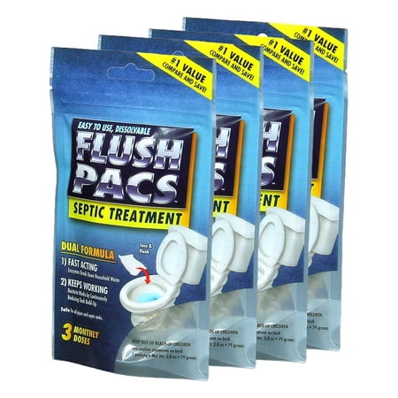 Airmax FlushPacs, 3 - 1oz WSP, 4 Pack Case
