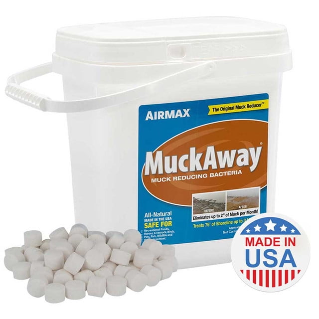 MuckAway Natural Pond Muck Reducer Pellets, 7-inch