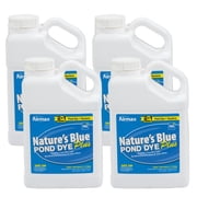 Airmax Natures Blue Pond Dye Plus w/ PondClear Beneficial Bacteria, 4x1 Gallon
