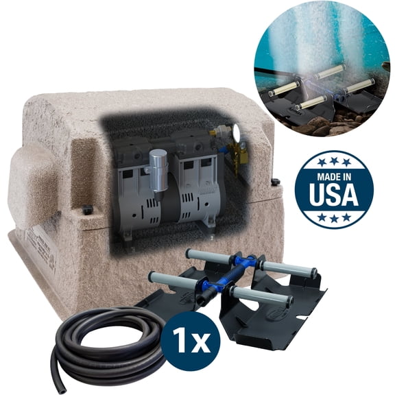 Airmax PS10 Pond Aeration System with 100' x 3/8" EasySet Weighted Tubing