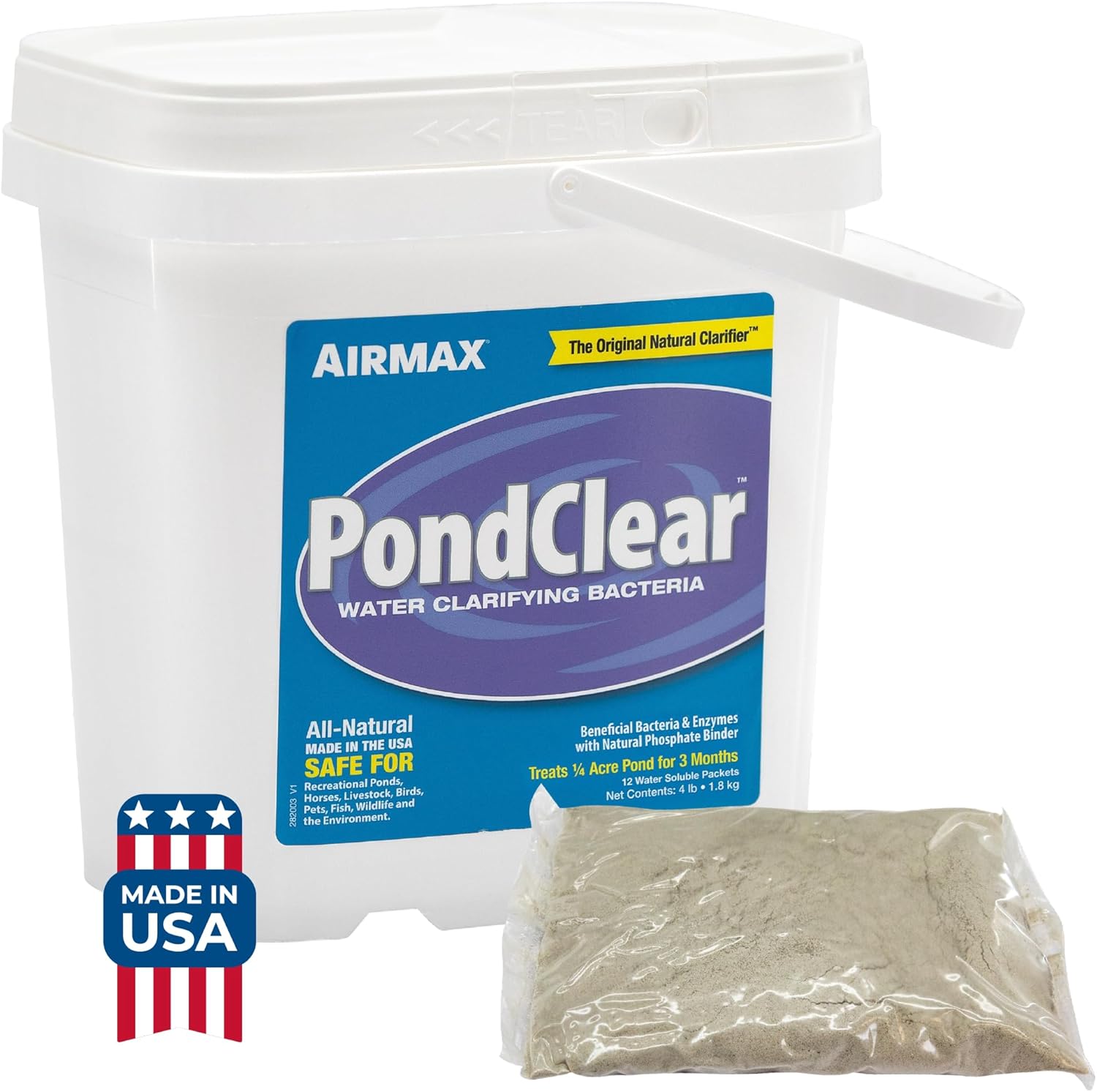 Airmax PondClear Packets, Beneficial Bacteria & Enzyme Clarifier