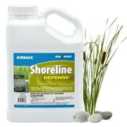Airmax Shoreline Defense Emergent Weed Control Concentrated Treatment, Aquatic Herbicide (Glyphosate) for Phragmites, Pond Grass & Cattails, 1 Gallon