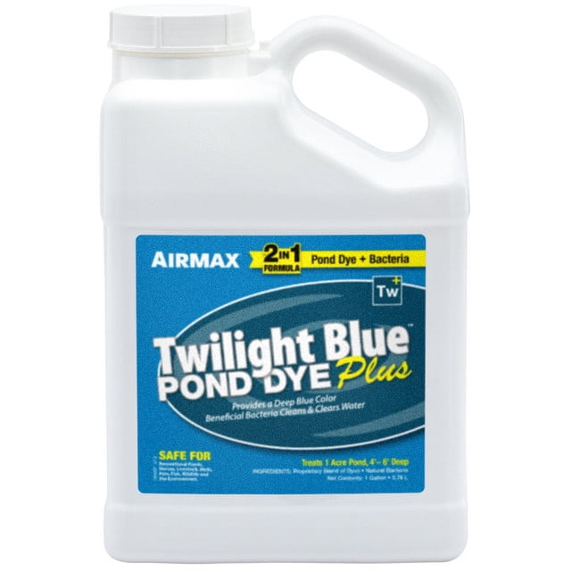 Twilight Blue Pond Dye Plus with Beneficial Bacteria, 1 Gallon