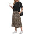 thumbnail image 1 of Airmenty Two Piece Skirt Set for Women Midi Dress Sets Summer Casual Vacation Travel Matching Set with Pockets S-2XL, 1 of 8