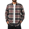 thumbnail image 1 of Airmenty Men's Plaid Jacket Flannel Shirt Long Sleeve Casual Button Down Coat Lightweight Jacket with Chest Pocket, 1 of 7