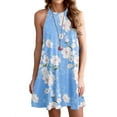 thumbnail image 1 of Airmenty Summer Dresses for Women Beach Floral Tshirt Sundress Sleeveless Casual Loose Tank Dress, 1 of 6