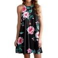 thumbnail image 1 of Airmenty Summer Dresses for Women Beach Floral Tshirt Sundress Sleeveless Casual Loose Tank Dress, 1 of 6