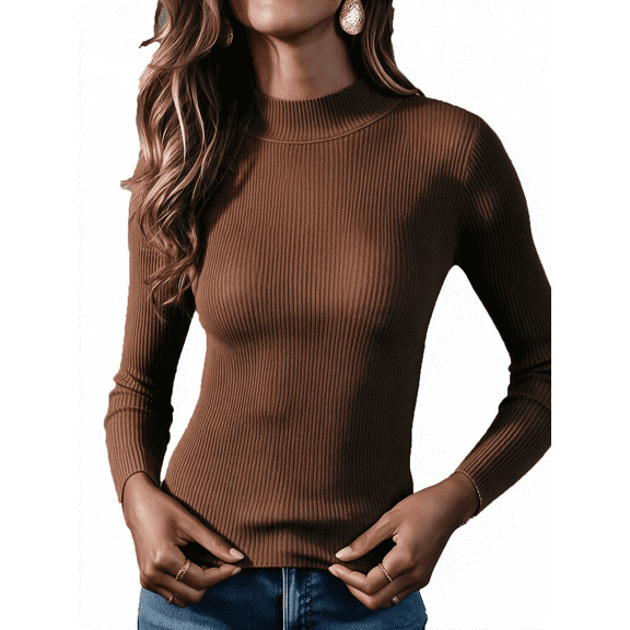 Airmenty Sweaters for Women Long Sleeve Pullover Sweaters Crewneck Casual Tops Lightweight Fall Outfits S-2XL