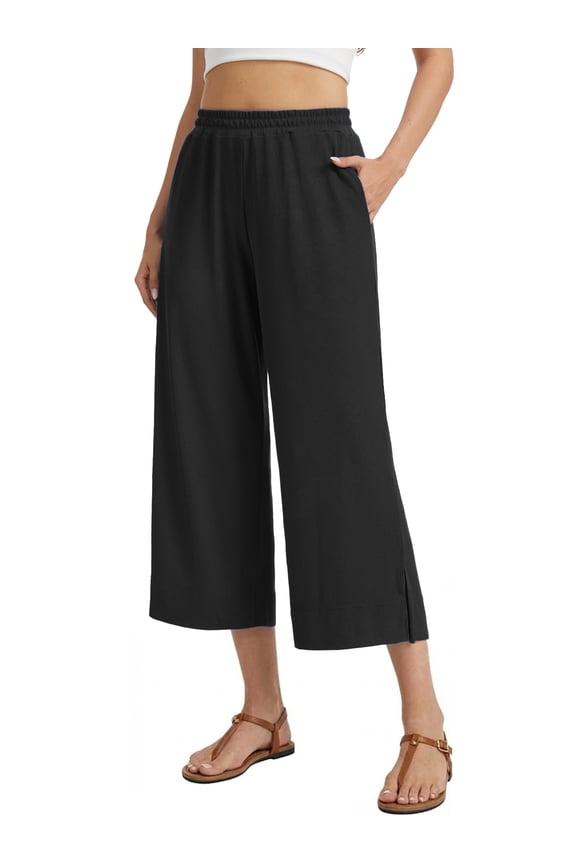 Women Pants Wide Leg Pants Loose Casual Trousers Business Work Casual Pants with Pockets