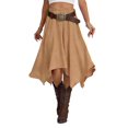 thumbnail image 1 of Airmenty Women's Skirt Summer Boho Skirt Long Maxi Skirt Elastic High Waist Beach Skirt Asymmetrical Country Cowgirl Skirts, 1 of 6