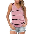 thumbnail image 1 of Airmenty Women's Summer Sleeveless V-Neck T-Shirt Casual Tank Tops Basic Blouse Shirts, 1 of 5