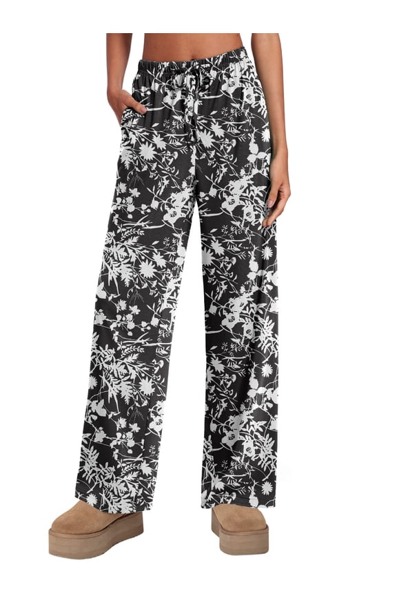 Pajamas Pants for Women Pajama Bottoms Casual Lounge Loose Pants Summer Pants with Pockets S-2XL