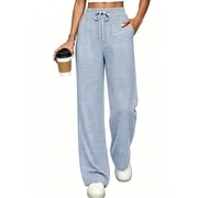 Airmenty Pajamas Pants for Women Pajama Bottoms Casual Lounge Loose Pants Summer Pants with Pockets S-2XL