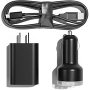 Airmoto Power Kit - Car Charger and Home Charger Tire Inflator Portable Air Compressor - Fast Charging with 3ft Lightning Cable