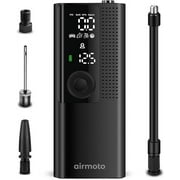Airmoto Tire Inflator Portable Air Compressor - Air Pump for Car Tires with Tire Pressure Gauge