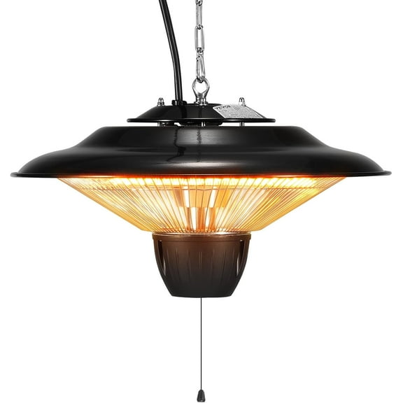 Airo Comfort 1500W Outdoor Hanging Patio Heater  Ceiling-Mounted Electric Heater with Overheat and Tip-Over Protection