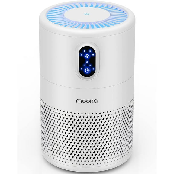 Airo Comfort Air Purifier for Large Rooms Up to 1076 sq.ft. with H13 True HEPA Filter, Odor Removal, and Night Light