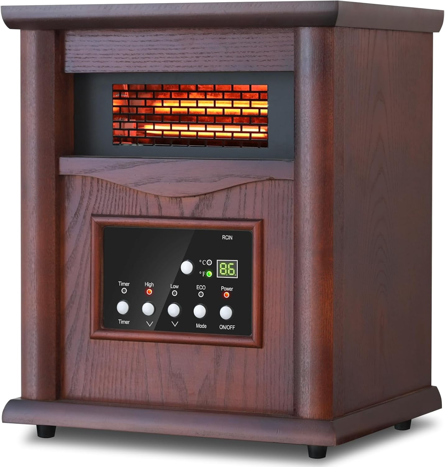 Airo Comfort Electric Infrared Space Heater – 1500W Quartz Heater for ...