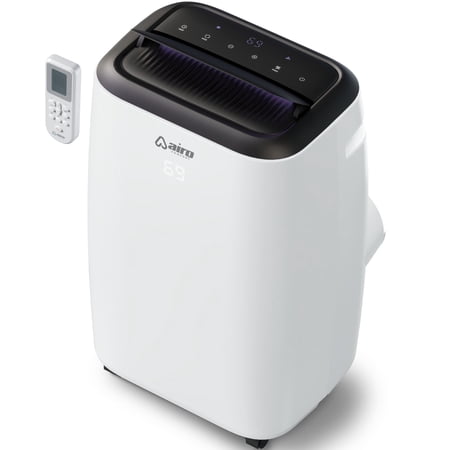 14,000 BTU (10,000 BTU DOE) Portable Air Conditioner Cools 700 Sq. Ft. with Dehumidifier and LCD Remote in White