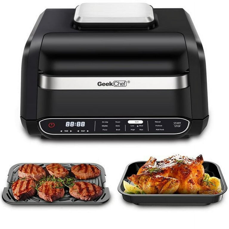 Smart 7-in-1 Indoor Electric Grill Air Fryer Family Large Capacity