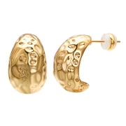 Airokiy Earrings for Women Half Drop Dupe Earring Hypoallergenic Earrings