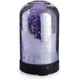 Airom Mercury Glass Essential Oil Diffuser - Ultrasonic, 8 LED Lights ...