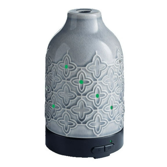 Airome 100 mL Ultrasonic Essential Oil Diffuser, Jasmine, Grey ceramic