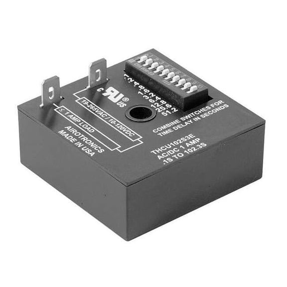 Airotronics Timing Relay,19 to 265VAC,10 to120VDC,1A THCU10230E