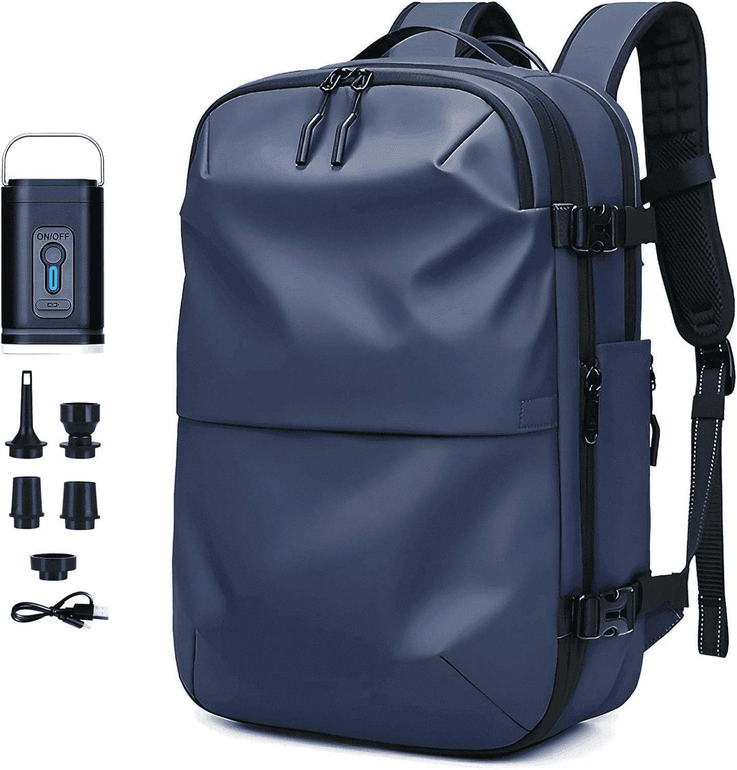 Airpack Backpack-Expandable Backpack Vacuum with Pump, Travel Vacuum Bag with Anti Theft Lock,Air Compression Vacpack for Men and Women