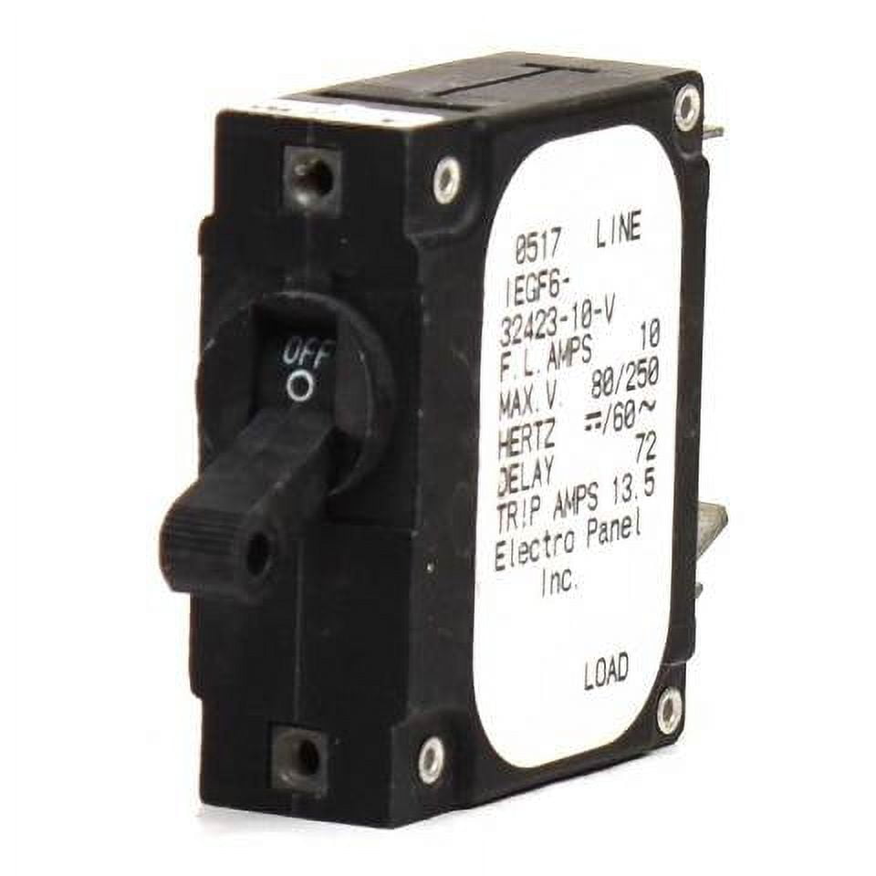 Airpax Boat Toggle Circuit Breaker IEGF6-32423-10-V | 1 Pole 10A 250V ...
