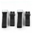 thumbnail image 1 of Airplane 2 Point Black Lap Bucket Seat Belt Kit with Bracketry for 1900-1927 Early Cars - 2 Belts, 1 of 1