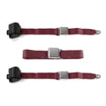 thumbnail image 1 of Airplane 2 Point Burgundy Retractable Bench Seat Belt Kit for 1949-1954 Chevy Bel Air - 3 Belts, 1 of 1