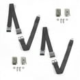 thumbnail image 1 of Airplane 2 Point Charcoal Lap Bench Seat Belt Kit with Bracketry for 1962-1965 Chevy II - 3 Belts, 1 of 1