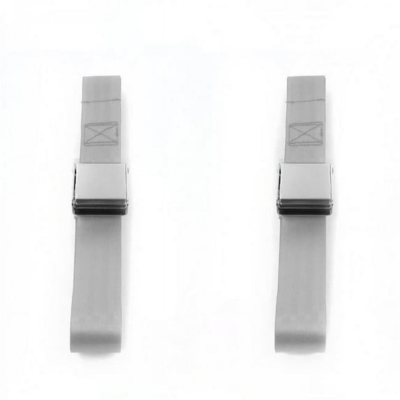 Airplane 2 Point Gray & Grey Lap Bucket Seat Belt Kit for Ford 1955-1956 - 2 Belts