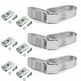 thumbnail image 1 of Airplane 2 Point Gray Lap Bench Seat Belt Kit with Bracketry for 1946-1968 Ford Anglia - 3 Belts, 1 of 1