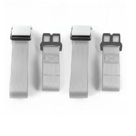 Airplane 2 Point Gray Lap Bucket Seat Belt Kit with Bracketry & 2 Belts for 1968-1983 VW Type 1
