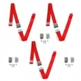 thumbnail image 1 of Airplane 2 Point Red Lap Bench Seat Belt Kit with Bracketry for 1942-1947 Ford Truck - 3 Belts, 1 of 1