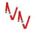 thumbnail image 1 of Airplane 2 Point Red Lap Bucket Seat Belt Kit with Bracketry & 2 Belts for 1985-1992 Jeep Comanche, 1 of 1
