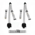 thumbnail image 1 of Airplane 3 Point Gray & Grey Retractable Bench Seat Belt Kit for AMC 1958-1988 - 3 Belts, 1 of 1