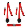 thumbnail image 1 of Airplane 3 Point Red Retractable Bench Seat Belt Kit for Ford Mustang 1967-1970 - 3 Belts, 1 of 1