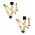 thumbnail image 1 of Airplane 3 Point Tan Retractable Bucket Seat Belt Kit with Bracketry & 2 Belts for 1953-1961 Triumph TR2, 3, 1 of 1