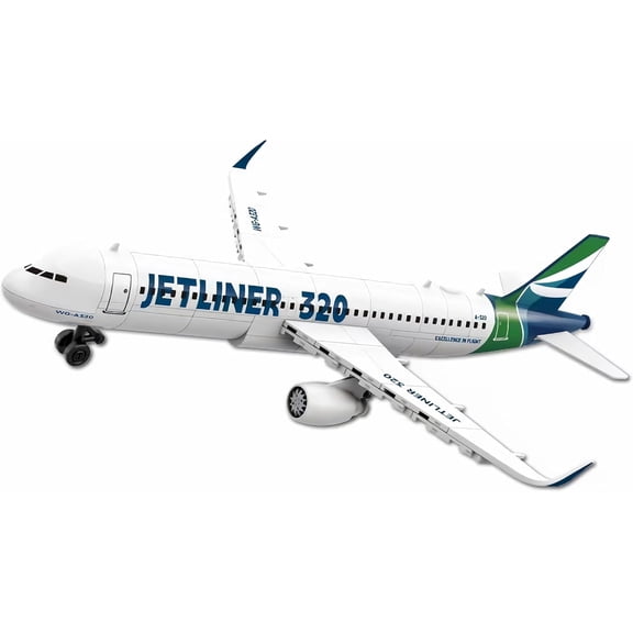 Ylutex Mantfuty Airplane A320 Plane Building Block Sets,City Airplane Airliner Building Blocks for Adults (129pcs)