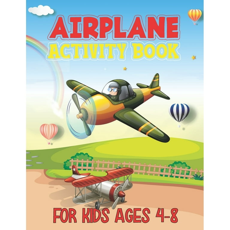Airplane Activities for Kids Ages 4-8 Funny Activity Book