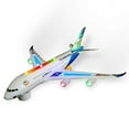 thumbnail image 1 of Airplane Airbus Toy for Boys & Girls - Self driving Bump & Go A380 - Contains Beautiful 3D Lights And Jet Engine Sounds – Changes Direction On Contact – ideal Gift For Girls & Boys Age 1 - 7, 1 of 4