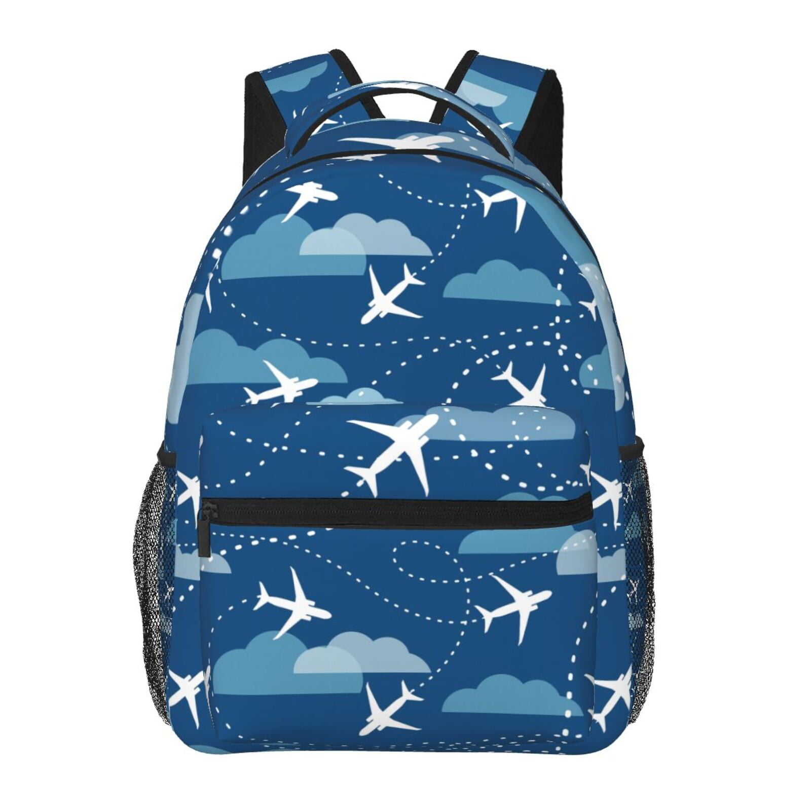 Airplane Aircraft Plane Pattern Backpacks, Laptop Backpacks Gift for Women Hiking Men Travel