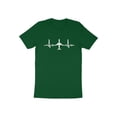 thumbnail image 1 of Airplane Airliner Plane Pilot Heartbeat Design Aviation Gift T-Shirt Flying Airplane Birthday Holiday Travel Presents Men Women Kids Tshirt, 1 of 10